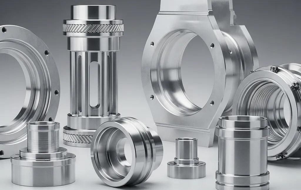 Custom aluminum parts showcasing precision manufacturing and diverse applications
