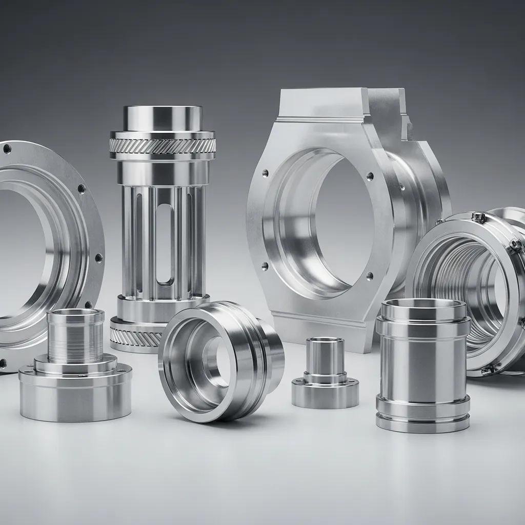 Custom aluminum parts showcasing precision manufacturing and diverse applications