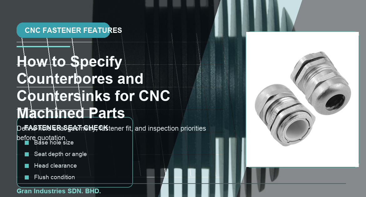 Контрольный список технических характеристик зенковки и разметки для деталей, обработанных на станках с ЧПУ.