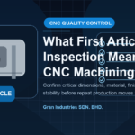 Contrôle du premier article dans le cadre du contrôle de la qualité de l'usinage CNC