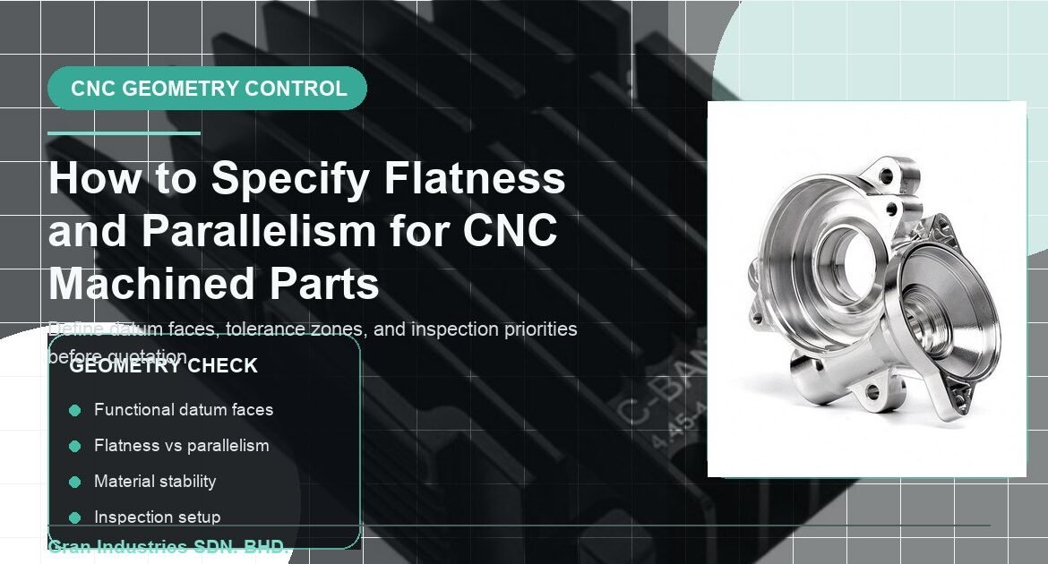 مواصفات التسطيح والتوازي للأجزاء المشكّلة آليًا باستخدام الحاسب الآلي