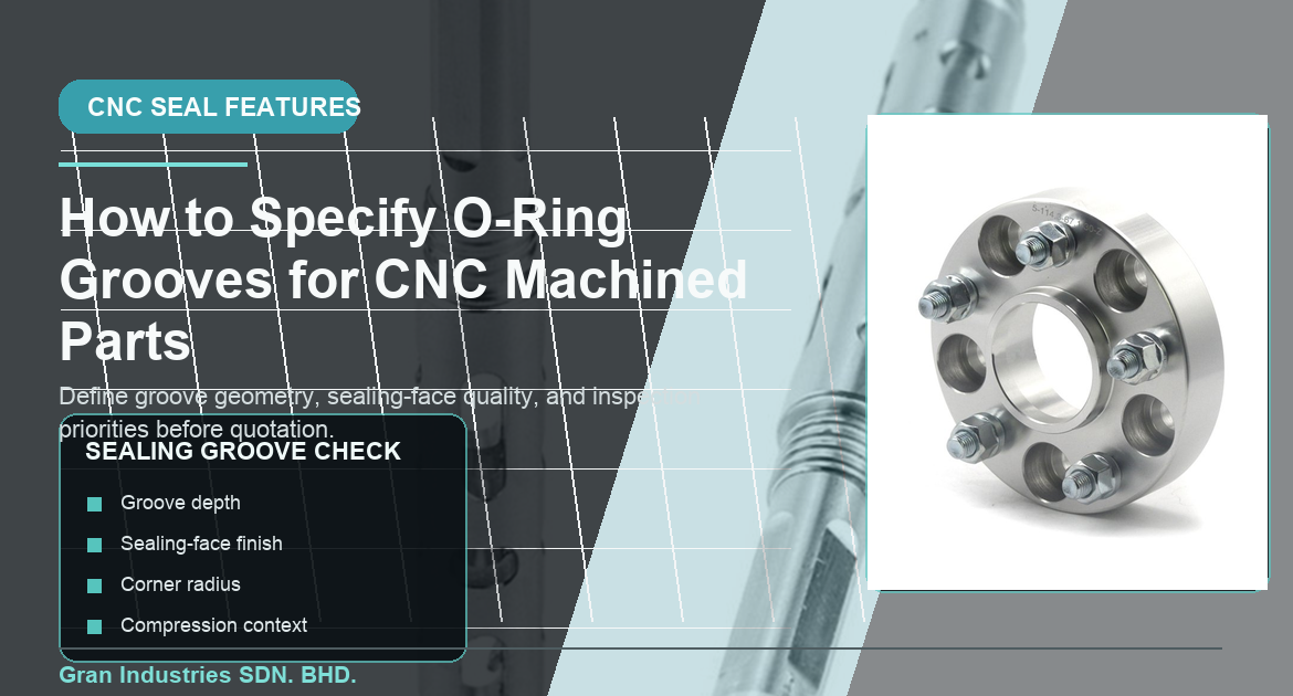 Liste de contrôle des spécifications des gorges de joints toriques pour les pièces usinées CNC