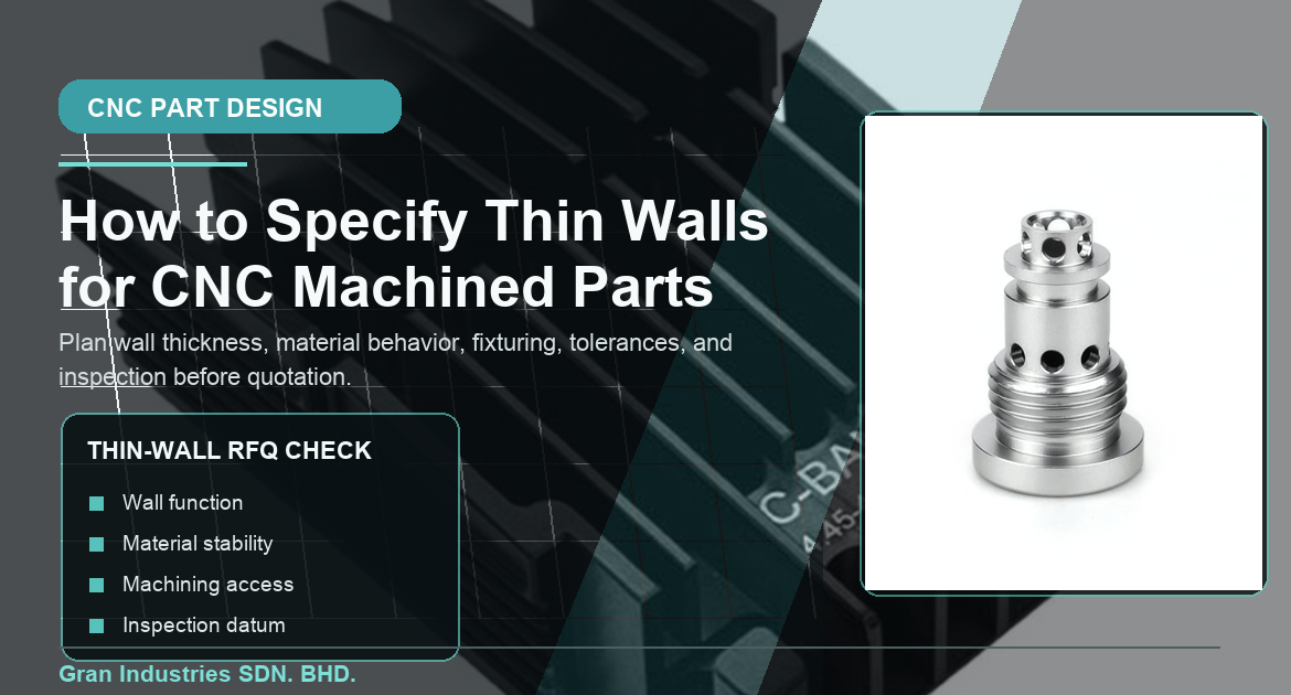 Thin-wall CNC machined part specification checklist