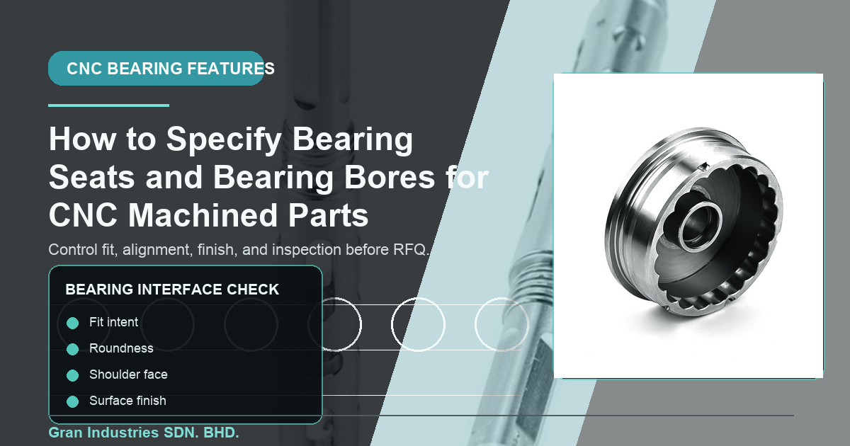 Bearing seat and bearing bore specification checklist for CNC machined parts