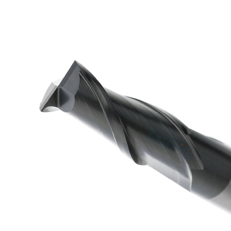 Square End mill: 10mm Dia, 25mm LOC, 10mm Shank, 75mm OAL, 2 Flute, Solid Carbide, AlTiN Coated - الصورة 2