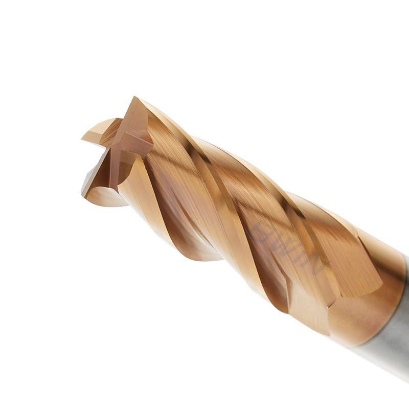 Flat End mill: 12mm Cut Dia, 30mm LOC, 12mm Shank Dia, 75mm OAL, 4 Flute, Solid Carbide, TiSiN Coated – Image 2