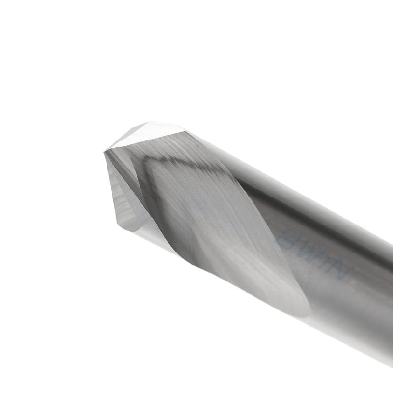 Fixed Point Drill: 12mm Dia, 24mm LOC, 12mm Shank, 75mm OAL, 2 Flute, Solid Carbide, Uncoated - Gambar 2