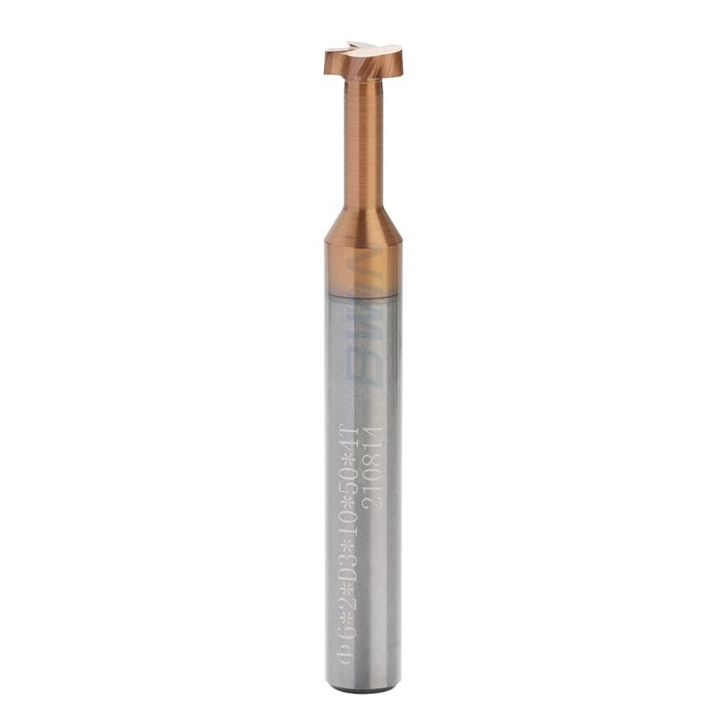 Carbide T Slot End Mill: 6mm Dia, 6mm Shank, 50mm OAL