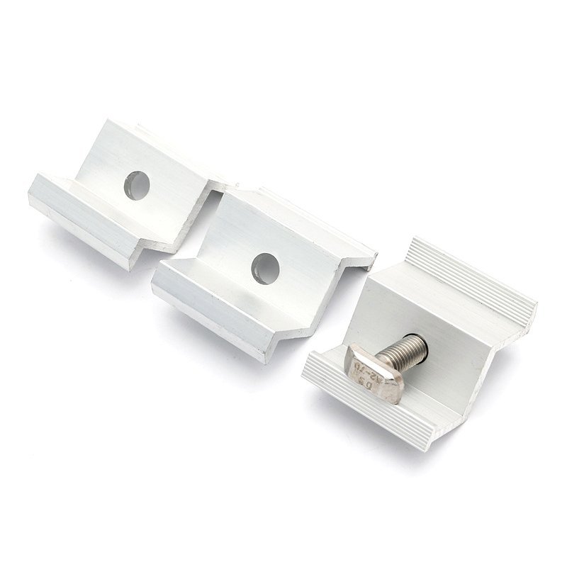 Solar Panel Mounting Clamp, view 3 — CNC machined part by Gran Industries