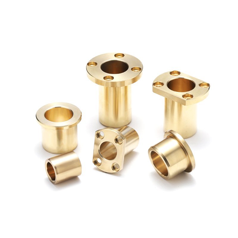 Bronze shaft bushing — CNC machined part by Gran Industries