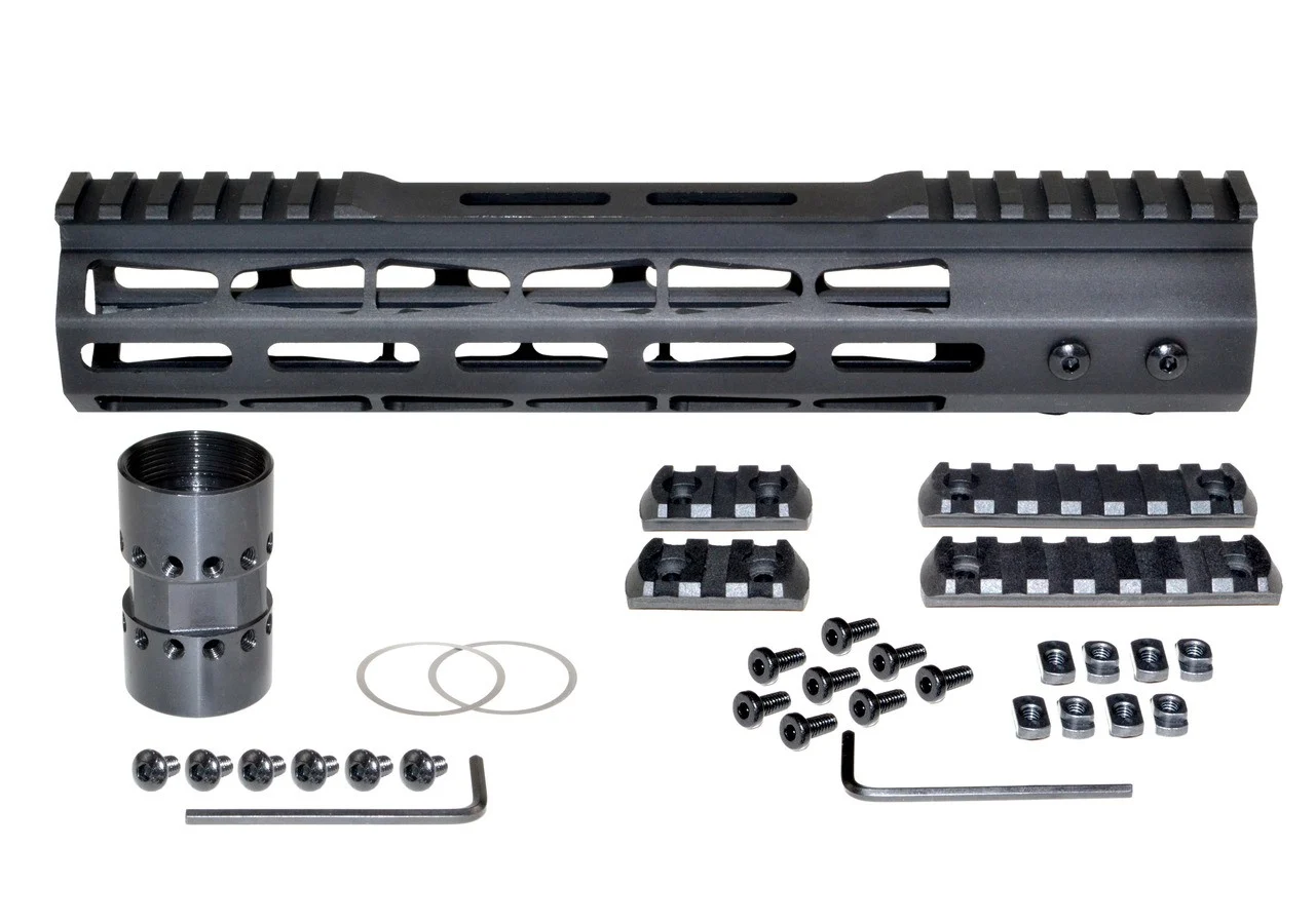 AR-15 Split-Top M-LOK Handguard, view 2 — CNC machined part by Gran Industries