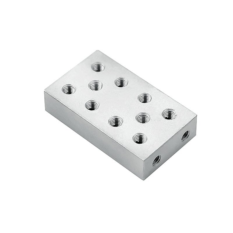Aluminum Air Manifold Block Splitter — CNC machined part by Gran Industries