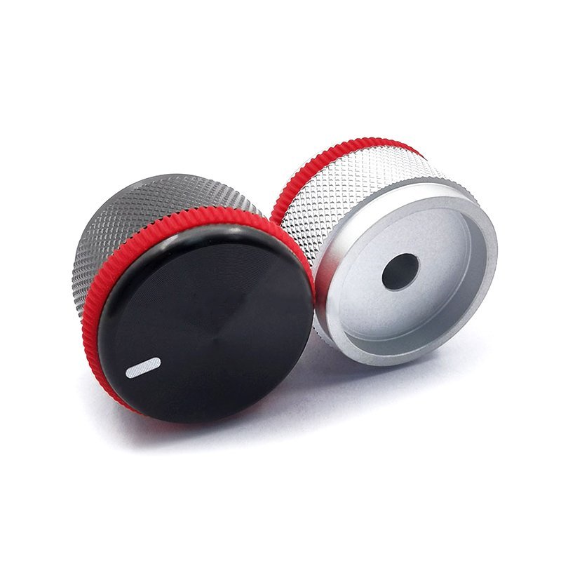 Diamond knurled knob, view 4 — CNC machined part by Gran Industries